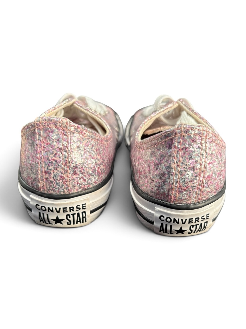 Sale‼️ Converse Pink Glitter Low Top Sneakers - Picture 3 of 6